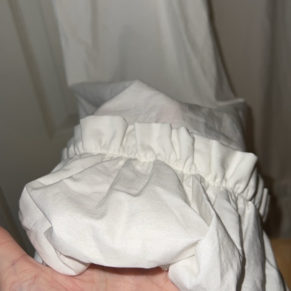 NWT Free People Favorite Part Ruffle Cotton Tie-Waist Midi-Skirt in White Sz XS - Picture 8 of 15